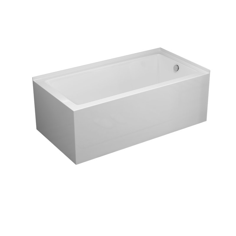 60'' x 32'' Alcove Soaking Acrylic Bathtub