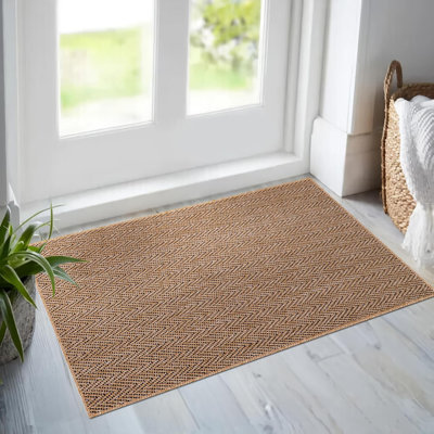 Non Slip Area Rugs Washable Carpet Pad Entryway Rug Weather Resistant Indoor and Outdoor Use 50305