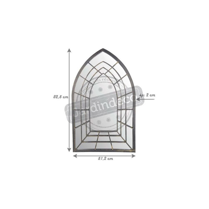 Gothic Outdoor Mirror Trompe L'Oeil