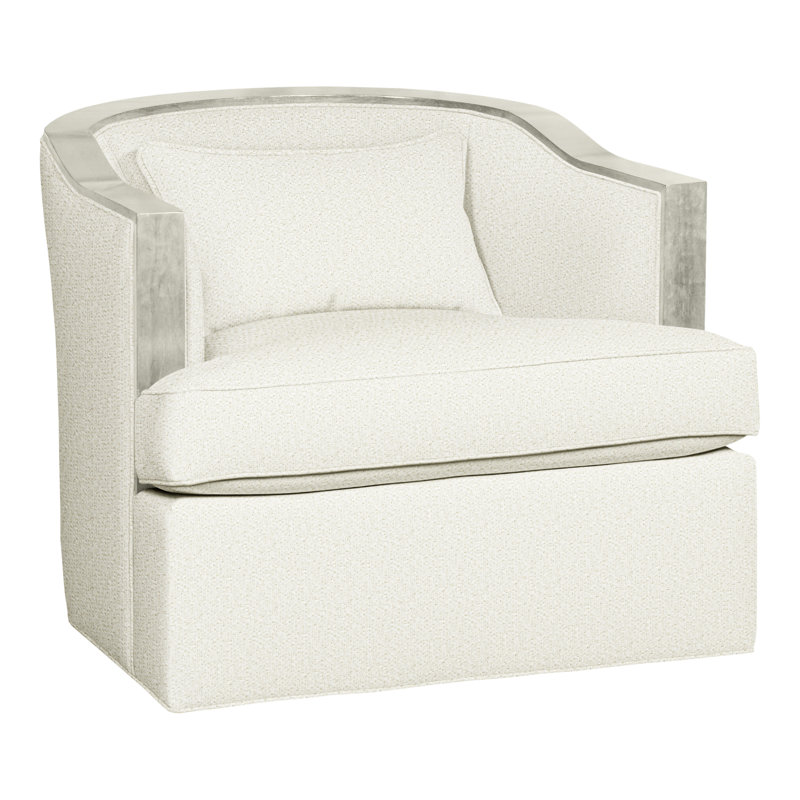 Fauteuil d'appoint pivotant Thom Filicia, Kenworth perle, Wrenn