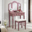 Ensemble de coiffeuse et coiffeuse, meuble-lavabo de chambre à coucher-1640593388