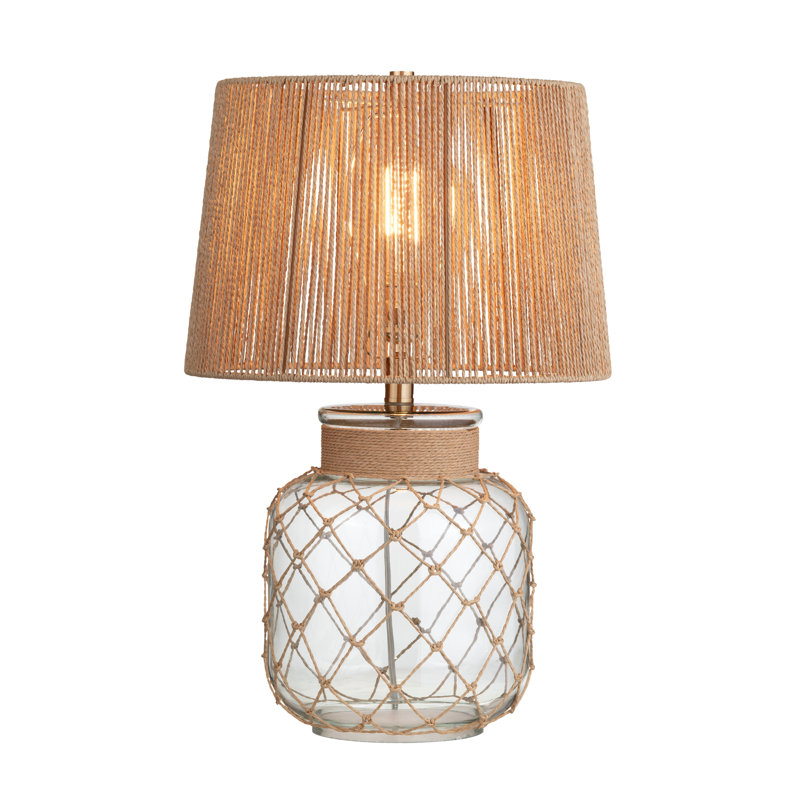 Lampe de table en verre