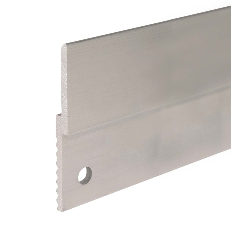 Outwater 46" Length 2 Pack Mill Finish Aluminum Z Panel Hanger Clip With Holes