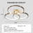 Dimmable Triple-Ring Contemporary Flush Mount Brushed Nickel