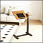 Bureau mobile mobile réglable avec bureau rabattable et 4 roulettes, idéal pour la maison, le bureau et le bureau-173634376