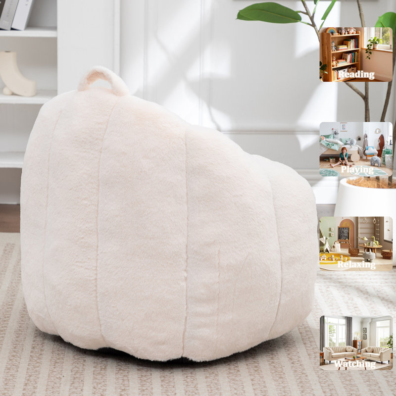 Fabric Bean Bag Chair, Beige