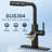 3 Modes Single Handle Pull Down Sprayer Kitchen Faucet With Soap Dispenser-104918152