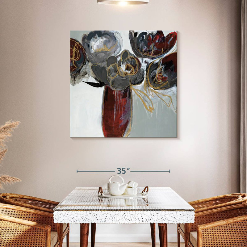 Avery Ruby And Grey, 39'' H x 39'' W