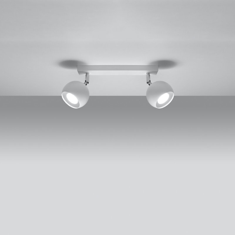 OCULARE Steel Spotlight, White, 30x10x16 cm, 2 Lights