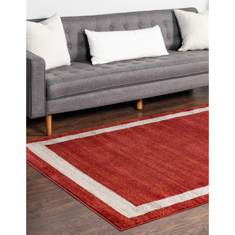 Tapis uni / rayé couleur Desdemona, Rectangle 4 pi x 6 pi