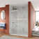 Concord 56" - 60" W x 76" H Double Sliding Frameless Shower Door with 3/8" Tempered Glass, Stainless Steel Accessories