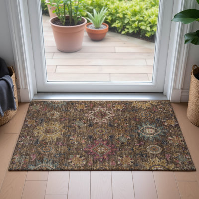 Tapis intérieur / extérieur lavable à la machine Jacinto ACN2151 Medallions