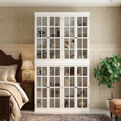 Vitrine à 8 niveaux et 8 portes vitrées