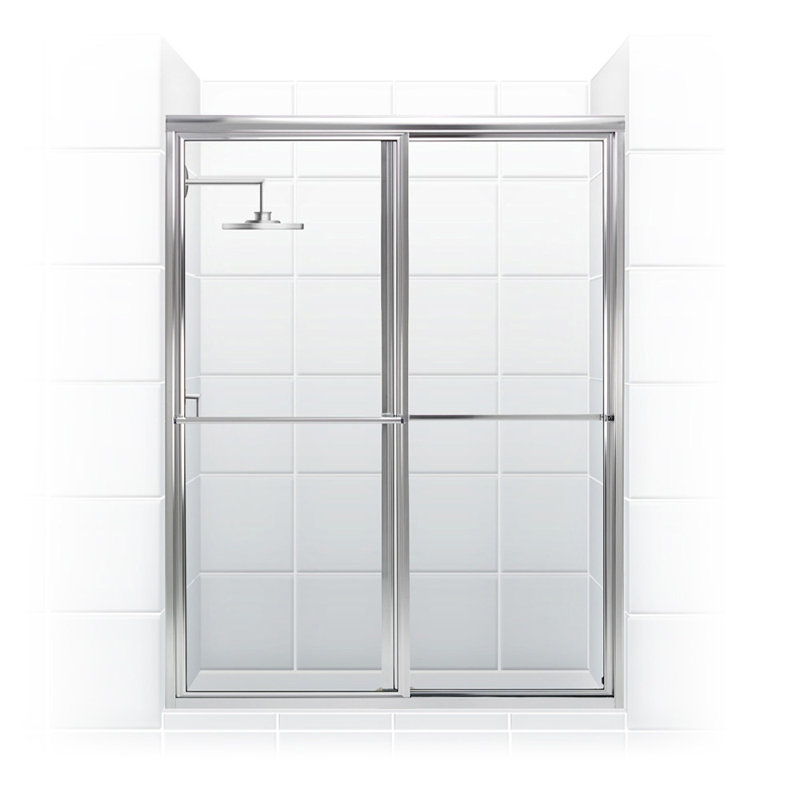 Newport Series - W x 70'' H Bypass Door Framed Shower Door with No
