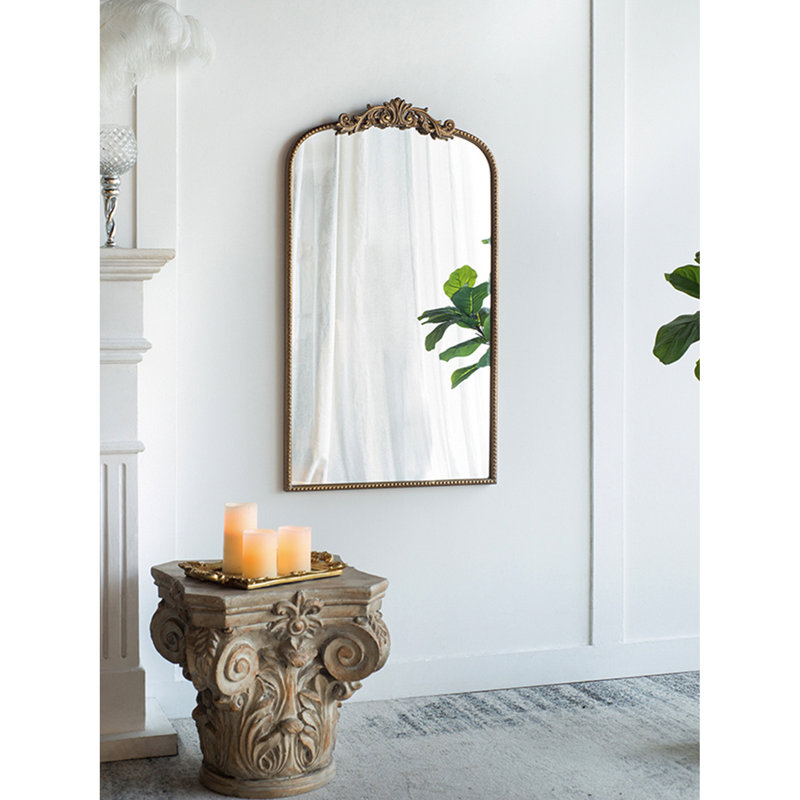 Décoration murale 24 po x 42 po ornée d'un ornement baroque pour la salle de bain