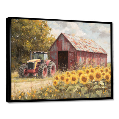Dobrinka Sunflowers and The Tractor Shed IV - Sunflowers, art mural