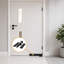 Deltana DASH95U4 Spring Hinge, Double Action w/ Solid Brass Cover Plates in Brushed Brass-1999430639