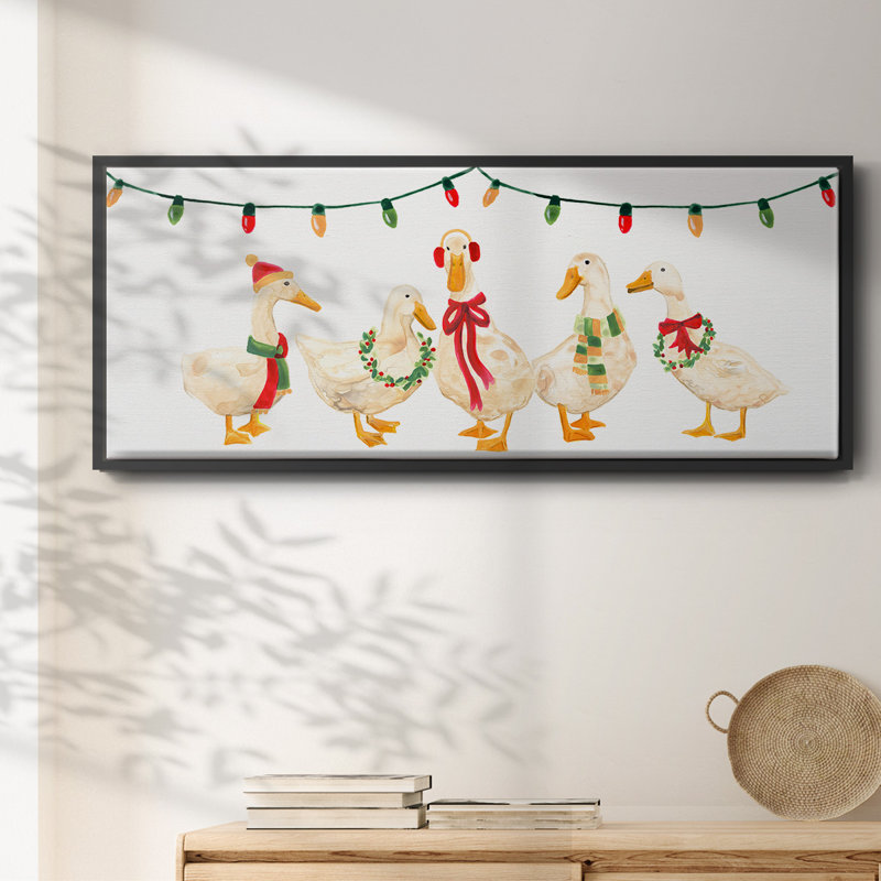 Merry Quackmas Collection D-, toile encadrée, H 8 po x l 20 po