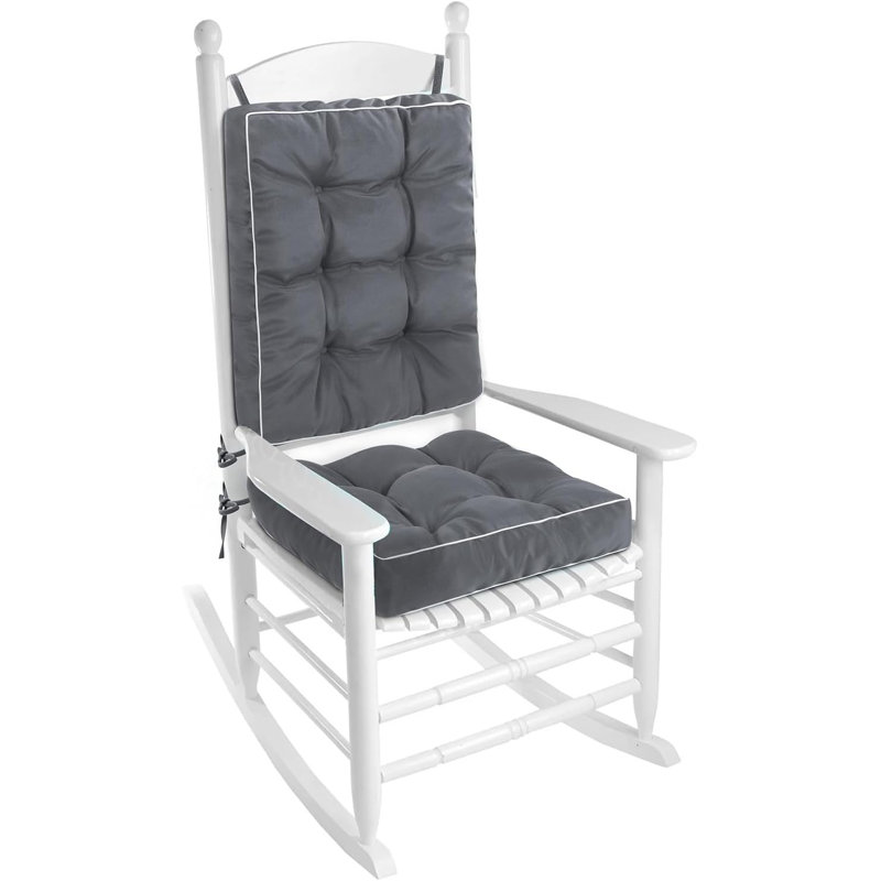 Rocking Chair Cushions, 17" W x 17" D, Gray