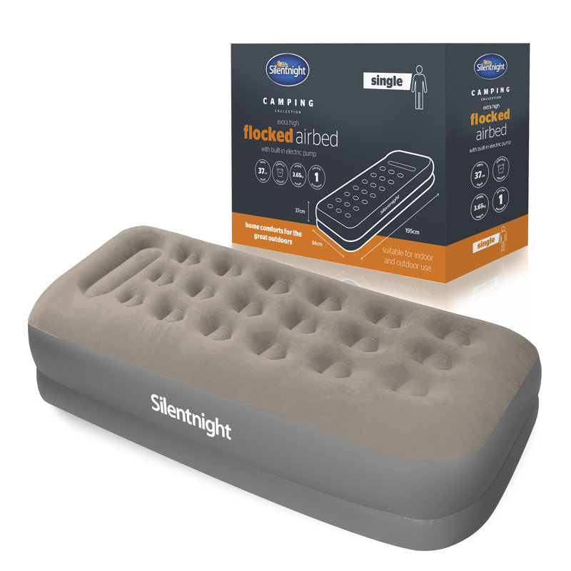 Silentnight Luxury Camping 37 Cm Air Bed, Single