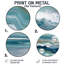Jahid - art mural rond en métal Coastal-1182201982