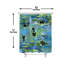 Rideau de douche bleu sarcelle Water Lily Catline Guest Suite, 183 cm x 183 cm
