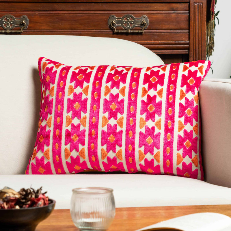 Geometric Cushion, 43x30cm, Synthetic filled