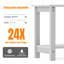 Table de bout d'extérieur Adirondack Tables de patio résistantes aux intempéries Tables de bout d'extérieur en plastique (ensemble de deux)-117549640