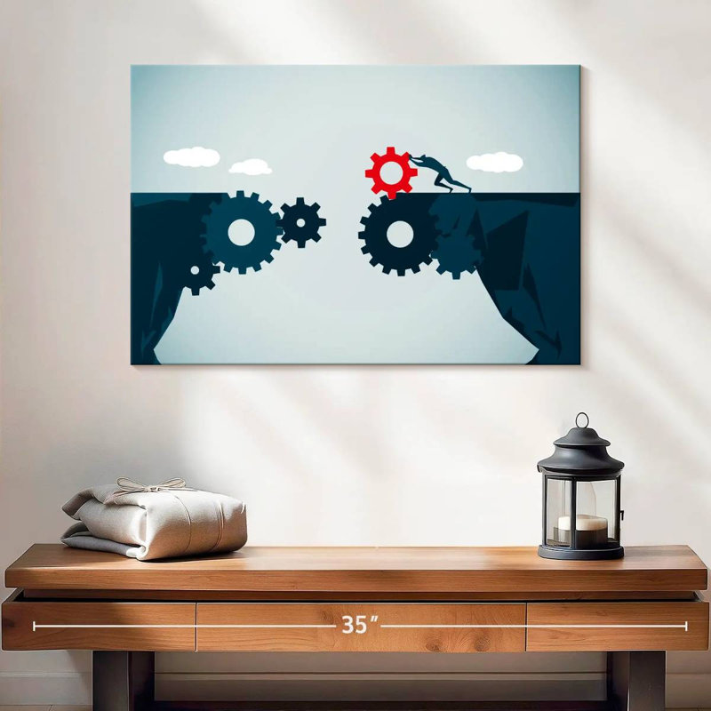 Innovative Bridge, 16" H x 24" W