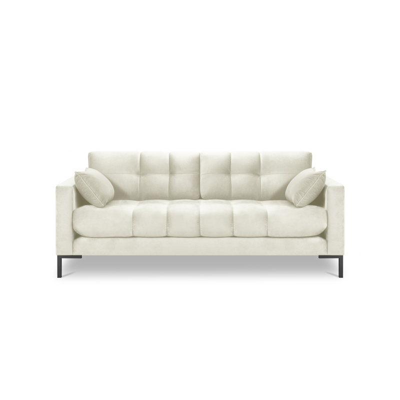 Adoraim 3 Seater Sofa, Light Beige, Black