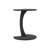 InterGo Modern C-Shaped Side Table for Living Room, Wheeled C Coffee Table, Sofa Table, Wooden End Table, Loiacano Nesting Table, Serving Table (Gray)