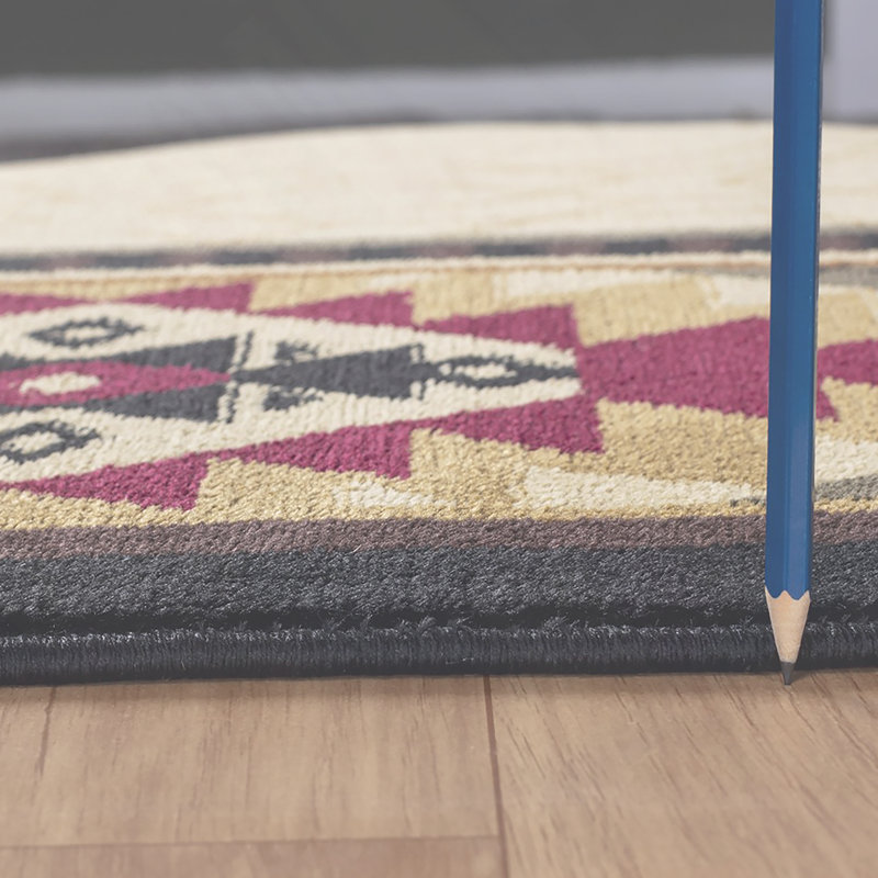 Tribes Cream  Southwest Area Rug, Runner 2'7" x 7'3"