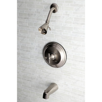 Kingston Brass Elinvar Single-Handle Pressure Balanced Tub and Shower Faucet