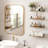 Rustic Wood Wall Shelves Set Of 8, Wall Shelves For Bedroom, Living Room, Kitchen, Bathroom, Office Decor And Plants Display