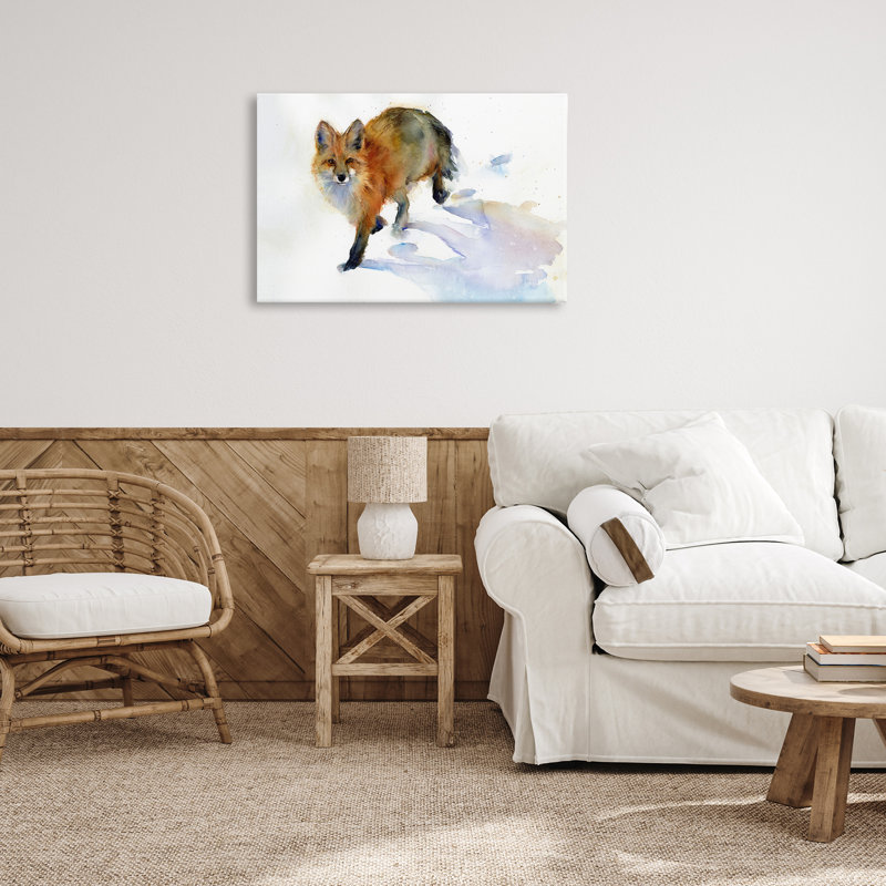 «Stepping Fox in Snow» par John Keeling, H 20 po x l 30 po