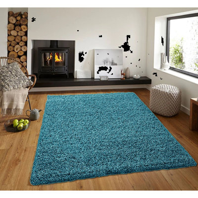 Solid Colour Shag Area Rug