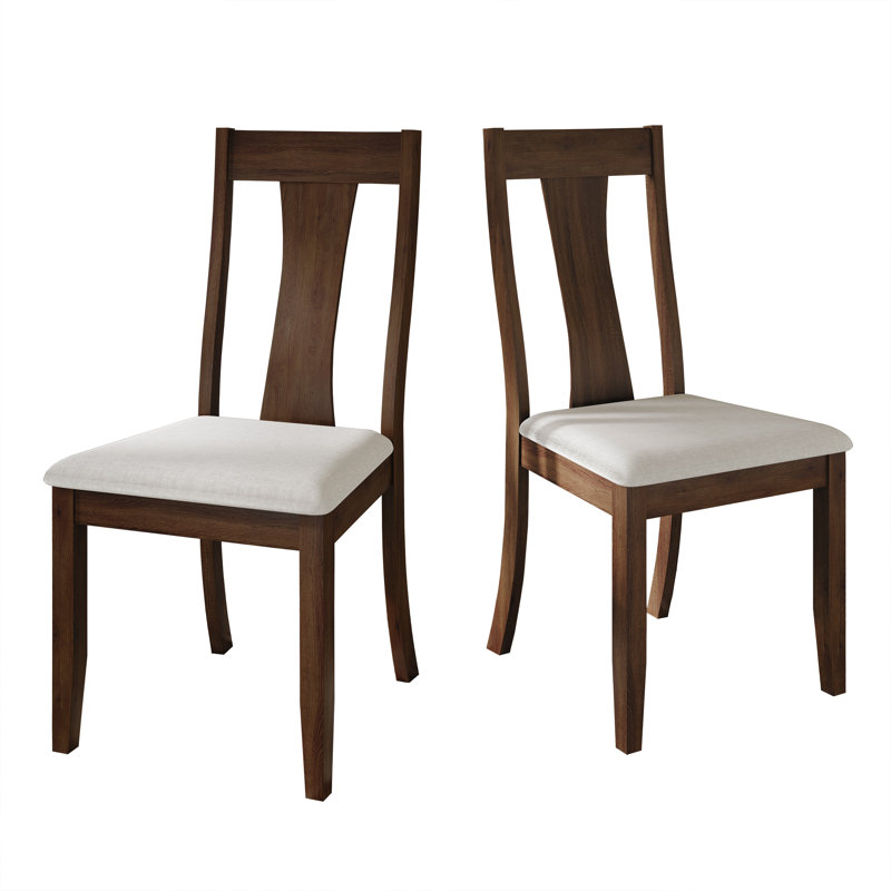 Ocossio 22.64'' H Linen Upholstered Parsons Chair, Brown