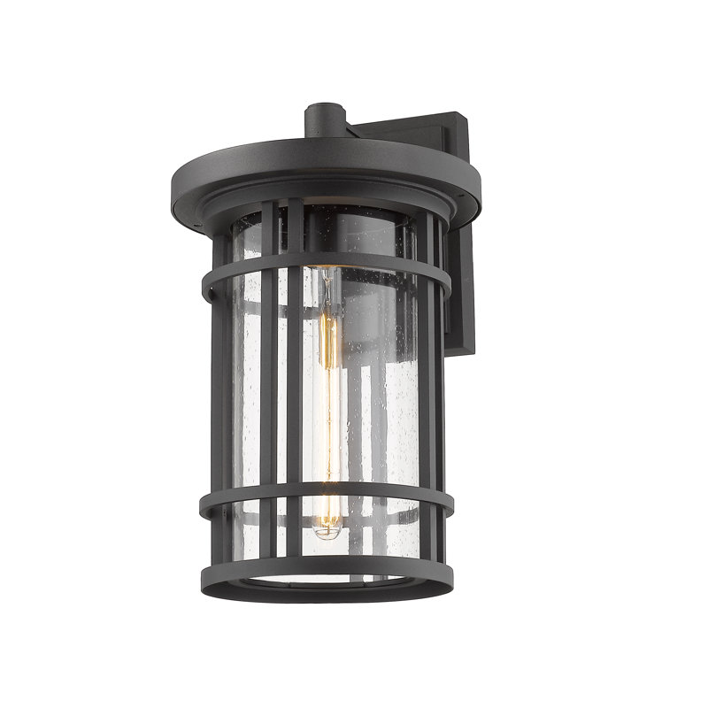 Lanterne murale d'extérieur Landry, Noir, H 20 po x l 12 po x P 13,75 po