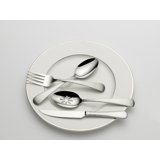 Hammered Opulent Satin75-Piece 18/10 Stainless Steel Flatware Set, Service for 12