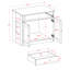 Enceinte pour chat 2 portes avec 2 tiroirs Palace Imports Haajarah-1881280571