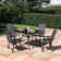 Aaronson 4 - Person Metal Patio Dining Set with Square Table