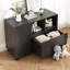 Classeur en bois mobile de 36,6 po avec tablettes et station de charge Cambrie-1093158285