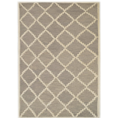 Romantic Geometric Wool Hand Woven Area Rug