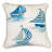 Abstract Blue Sqaure Throw Cushion