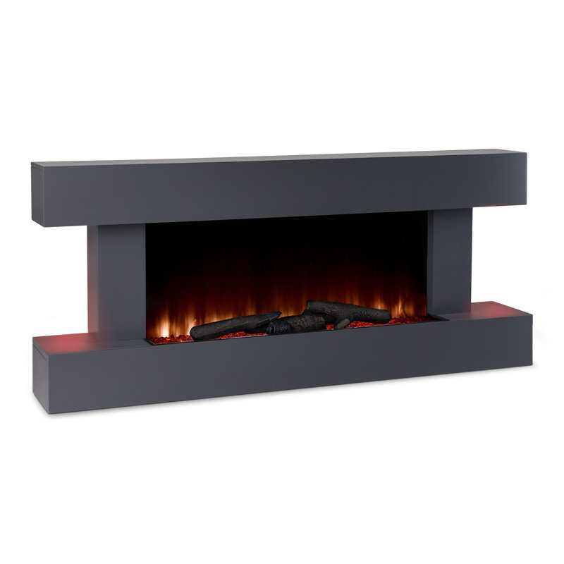 Klarstein 132cm W Electric Fireplace, Grey