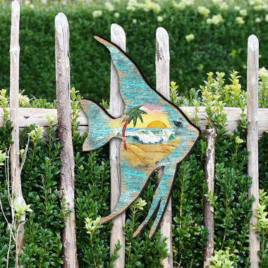 outdoor fish wall art