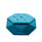Blue Velvet Polygon Diamond , Versatile Footrest, Seating And Storage, 34"L X 30.5"W 13.5"H, Organize Your Clothing In Living Room Storage Comfortable Footrest Seating,  For Dressing Organization-1648209525