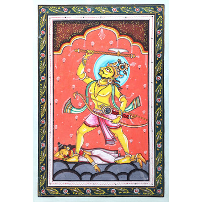 Instance After Lord Parashurama Slashed His Mother'S Head | Watercolor Painting On Patti