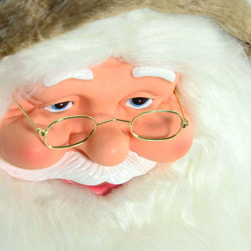 Figurine de Noël gonflable en forme de père Noël Taille 5 'avec lumières à DEL blanc froid