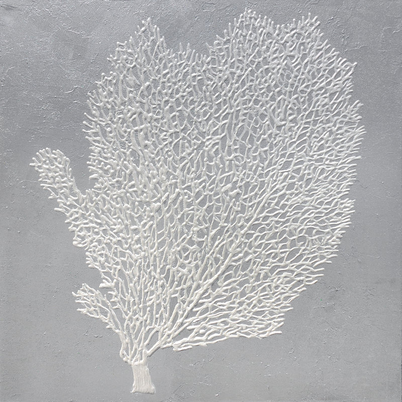 «Seafan douzième» par L. Bodine - impression, L 24 po x H 24 po x P 1,5 po, Couche de verre